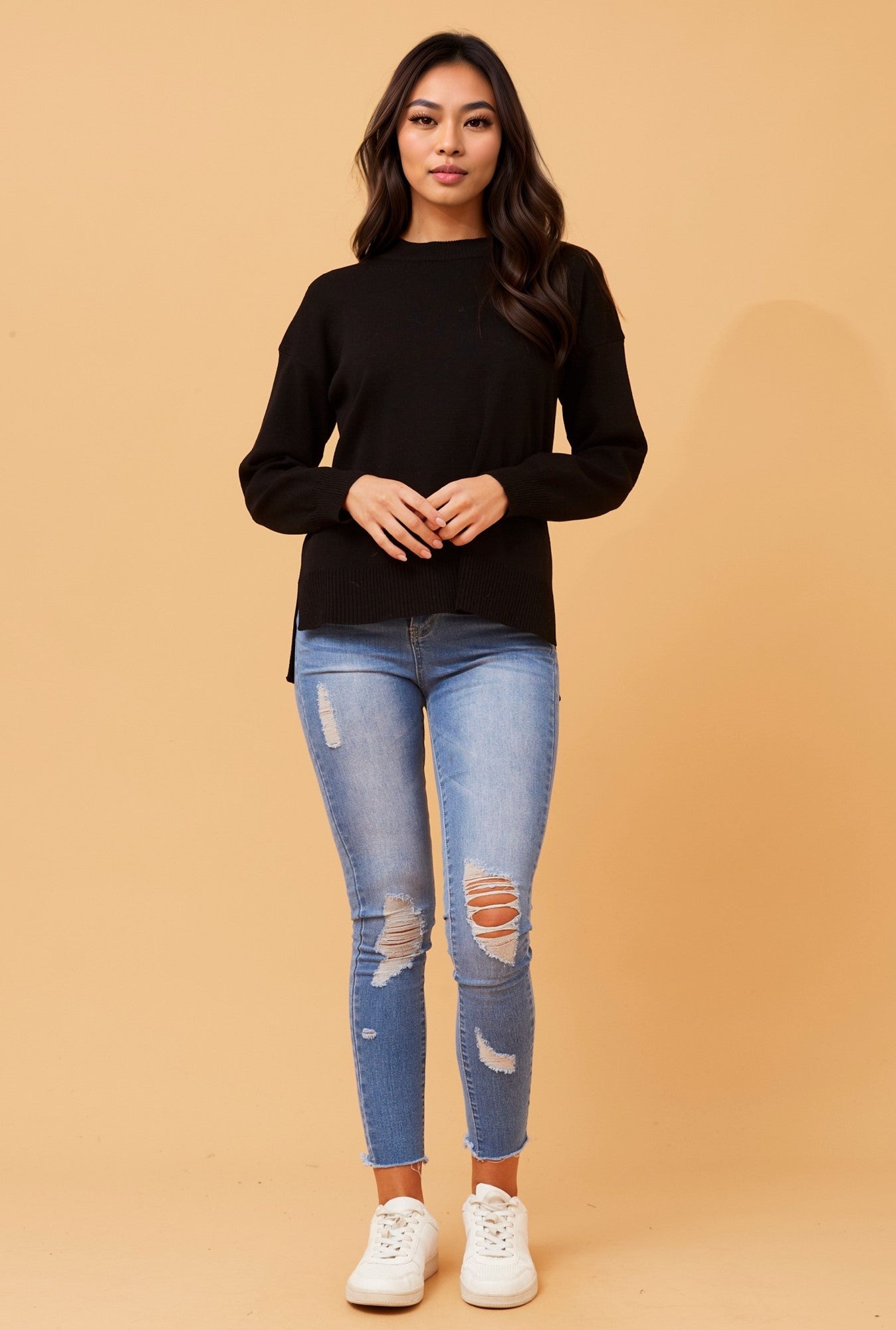 FORTUNA SOLID KNIT JUMPER
