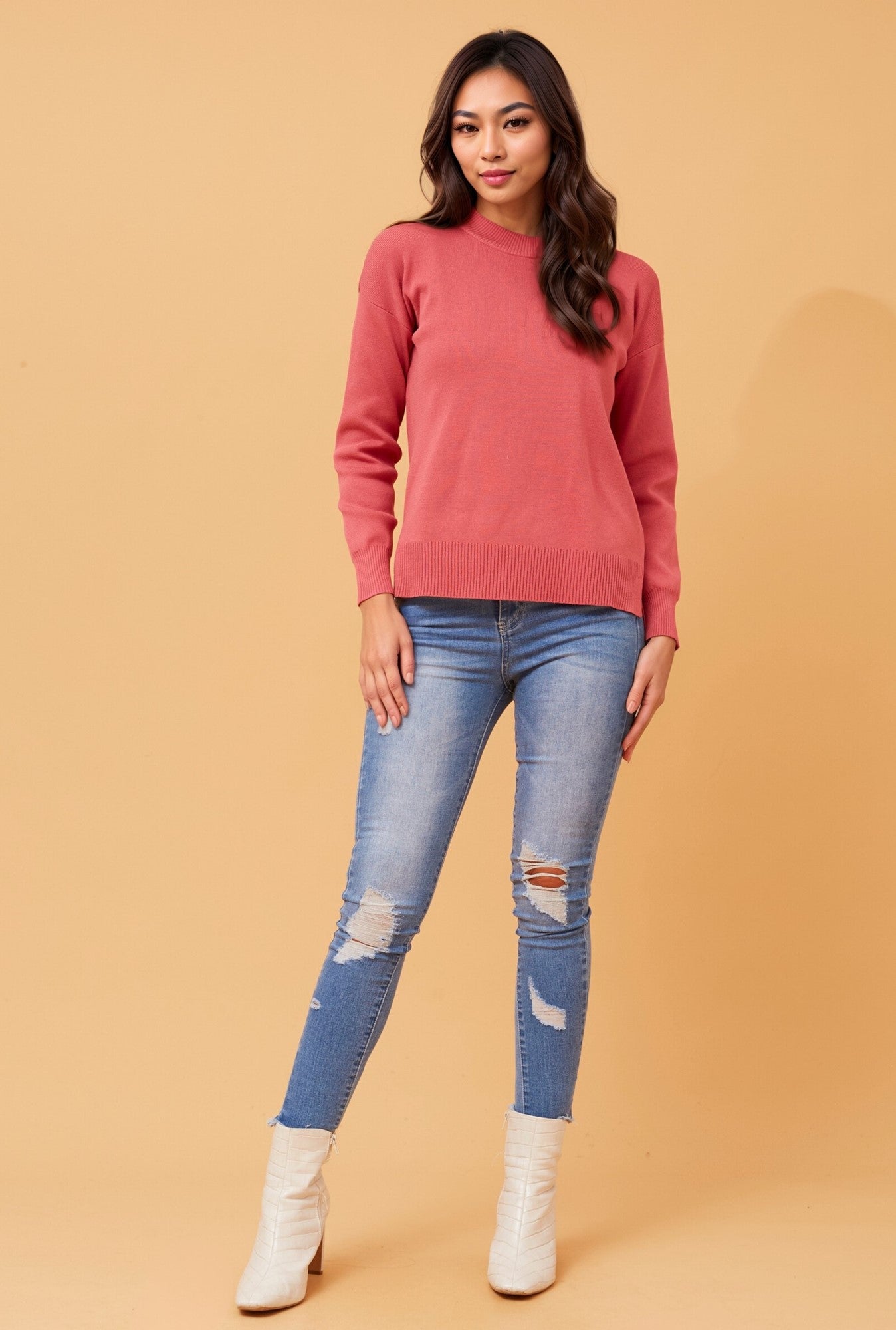 FORTUNA SOLID KNIT JUMPER