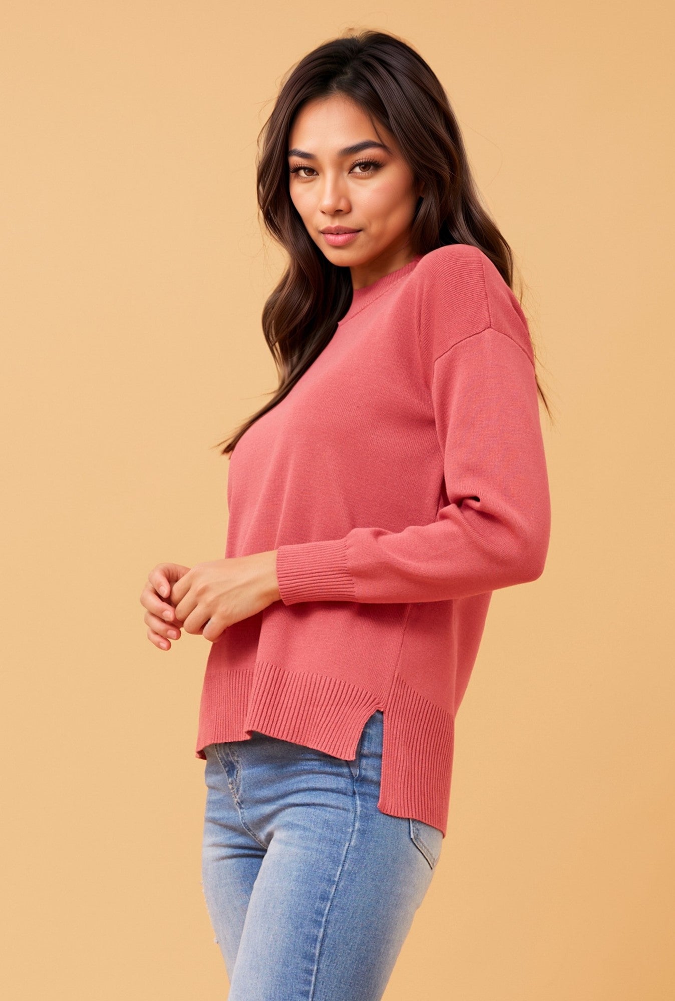 FORTUNA SOLID KNIT JUMPER