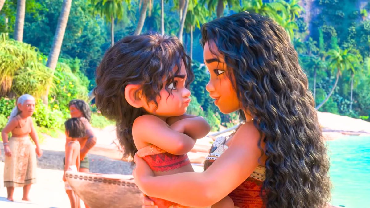 Moana and her sister in Walt Disney Aniamtion's Moana 2