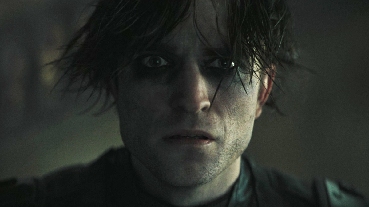 Robert Pattinson as Bruce Wayne shocked in The Batman